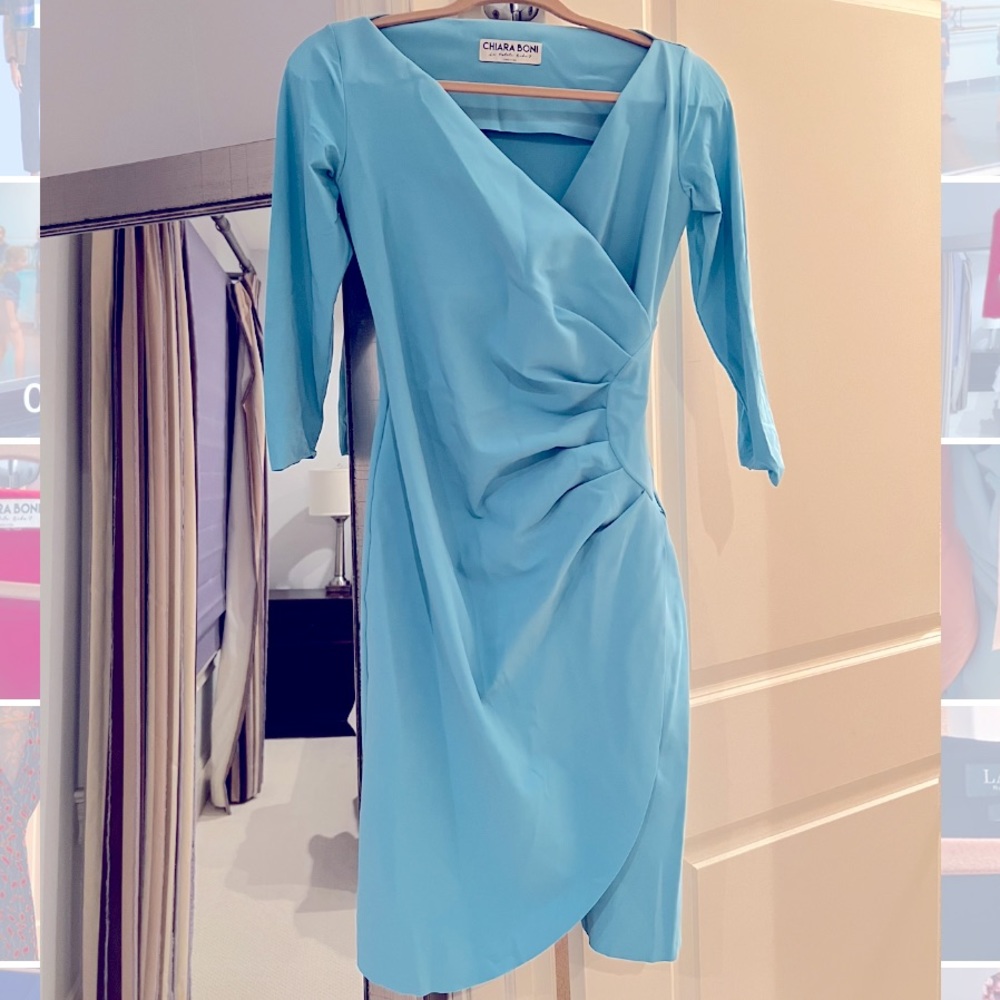 La Petite Robe Di Chiara Boni Powder Blue Dress size 44 (US 8)